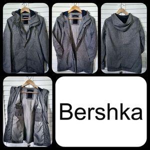 ⛵Men's BERSHKA Hooded Pouch Jacket